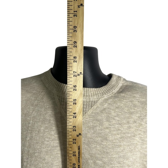 Eddie Bauer Sweater Mens 2XL Beige Oatmeal Cotton Knit Crewneck Pullover Casual - Picture 3 of 8
